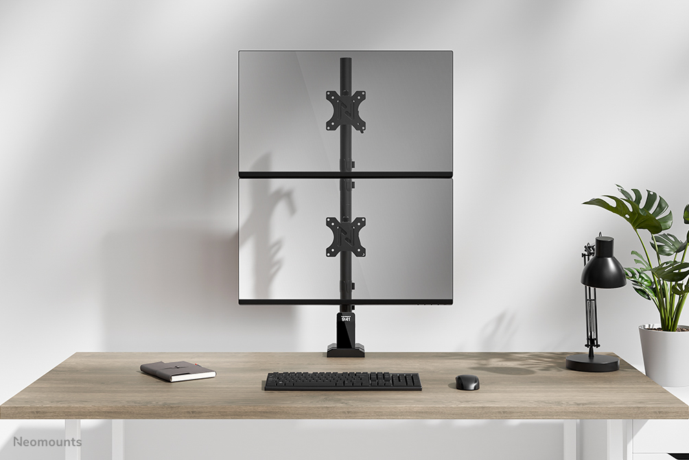 Neomounts DS60-600BL2V Monitorarm für zwei Bildschirme 10-32"